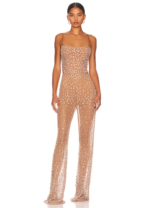 retrofete Axel Jumpsuit in Nude. Size M. Also in L, S, XL.