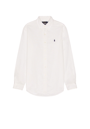 Polo Ralph Lauren Garment Dyed Oxford Shirt in White. Size XL. Also in L.