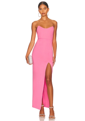 superdown Ryleigh Strapless Maxi Dress in Pink. Size S. Also in L, M, XS, XXS.