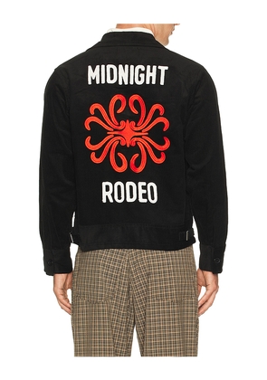 Midnight Rodeo Cord Club Jacket in Black. Size L. Also in S, M, XL/1X, XXL/2X.