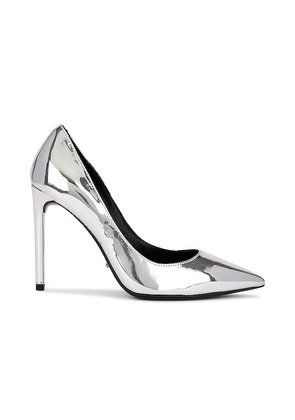 Tony Bianco Anja Heel in Metallic Silver. Size 5. Also in 5.5, 6.5, 7, 8, 9.5.