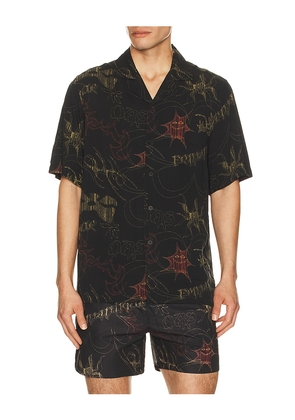 OAS Romantique Rocco Shirt in Black. Size L. Also in S, M, XL/1X.