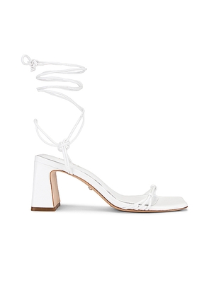 RAYE Kourtney Block Heel in White. Size 6. Also in 6.5, 8.5.