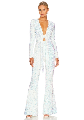 Show Me Your Mumu Martina Jumpsuit in White. Size M. Also in L, XL, XS.