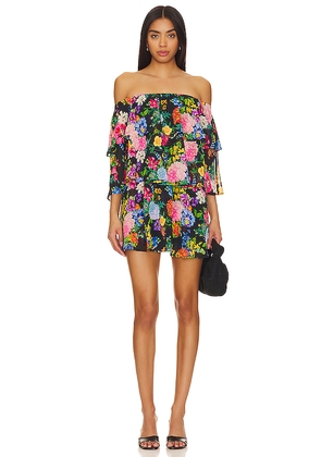 Show Me Your Mumu Triple Decker Romper in Black. Size S. Also in XS.