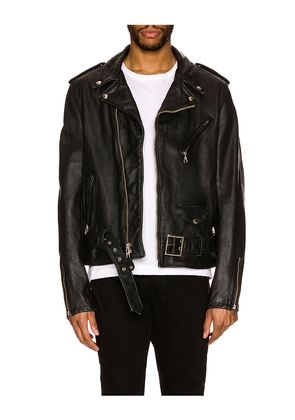 Schott Vintage Fit Moto Jacket in Black. Size M. Also in S, L.