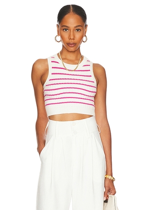 superdown Phoebe Ultra Crop Vest in White. Size M. Also in S, XS, L.