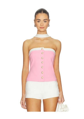 Lovers and Friends Audrey Top in Pink. Size L. Also in XXS, XS, S, M, XL.