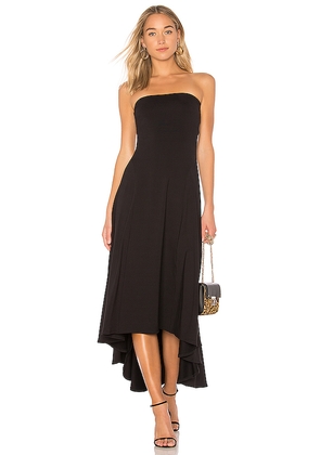 Susana Monaco Strapless Hi Low Dress in Black. Size S. Also in XS, XL.