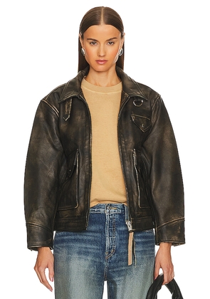 Found Leather Pocket Jacket in Black. Size L. Also in XS, S, M.