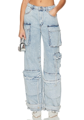 Steve Madden Duo Cargo Pant in Blue. Size S. Also in L.