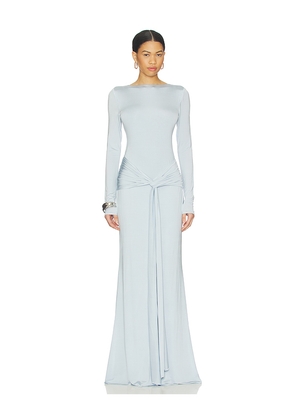 NBD Yara Gown in Baby Blue. Size L. Also in XXS, XS, S, M, XL.