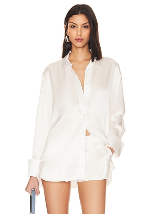 SEROYA Zucker Shirt in White. Size S. Also in M, XL, XS.