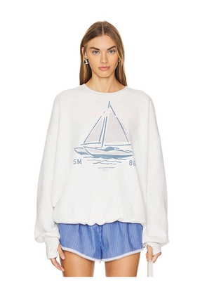 The Laundry Room S. Hamptons Regatta Sweatshirt in Grey. Size M. Also in XS, S, L.