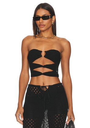 SNDYS X Revolve Whitehaven Top in Black. Size XL. Also in L.