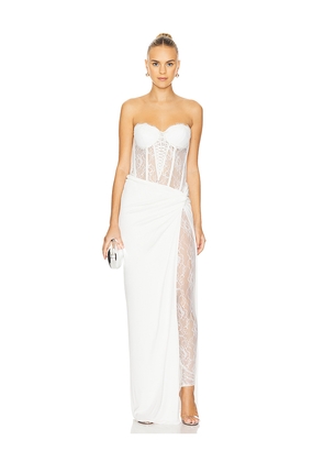 retrofete Carla Jumpsuit in White. Size M. Also in S, XXL.