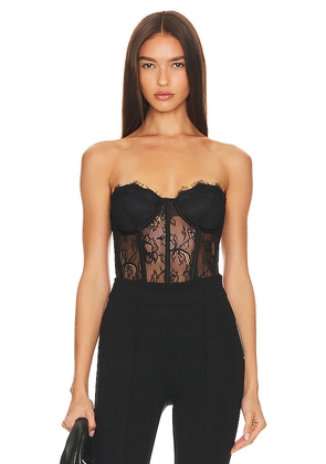 retrofete Otto Bodysuit in Black. Size M. Also in XS, S, L, XXS, XL, XXL.