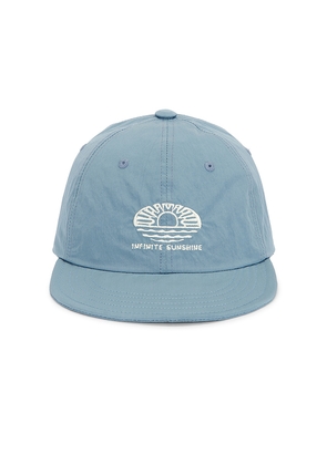 KAPPY DESIGN Ripstop Sunshine Cap in Blue.
