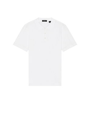 Theory Bron Cotton Polo in White. Size S. Also in XXL/2X.