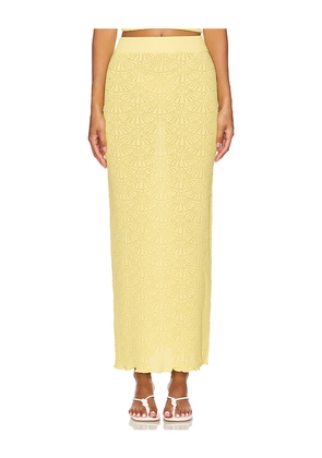 SNDYS x REVOLVE Josefina Skirt in Yellow. Size M. Also in L, S, XL, XS, XXL, XXS.