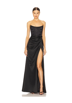 SAU LEE Julia Gown in Black. Size 2. Also in 00, 4.