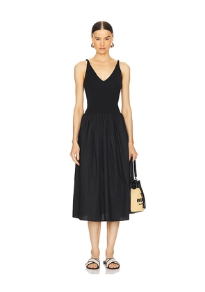 Rails Franca Midi Dress in Black. Size L. Also in XL, XS.