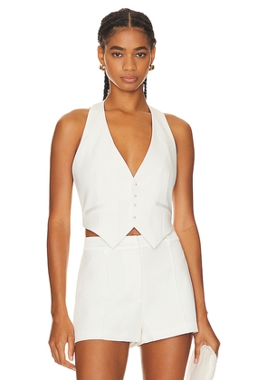 retrofete Florence Vest in White. Size M. Also in S, L, XL.