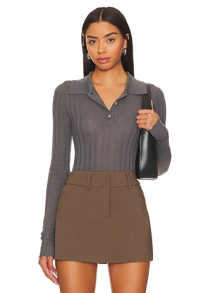 Rue Sophie Cie Merrow Top in Charcoal. Size M. Also in S, XS, L.
