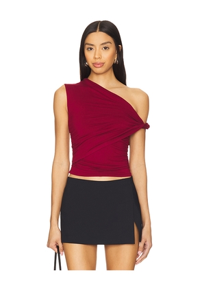 superdown Alessia Top in Burgundy. Size M. Also in XS, XXS, S, L.
