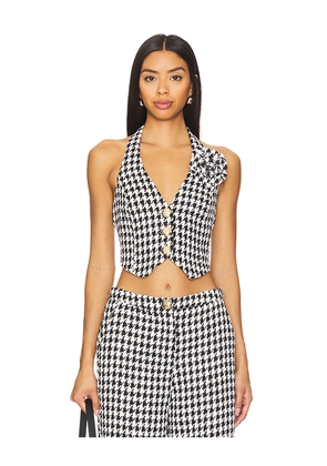 SNDYS Tweed Halter Top in Black. Size XL. Also in L.