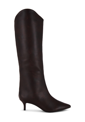 Schutz Maryana Mid Boot in Brown. Size 7. Also in 6.5, 7.5.