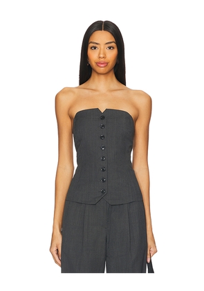 SAMSOE SAMSOE Saellen Top in Grey. Size S. Also in L, XL.