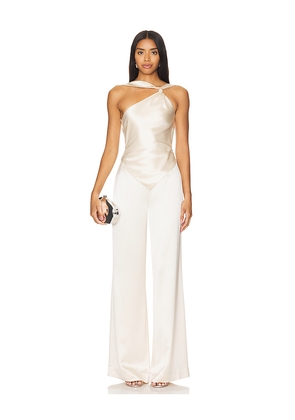 retrofete Ensley Jumpsuit in Cream. Size M. Also in S, L.