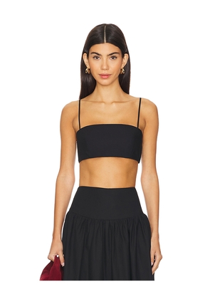 Susana Monaco Crop String Top in Black. Size M. Also in L, XL.