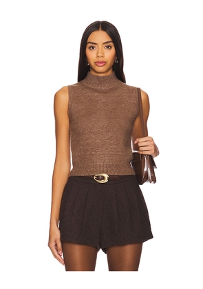 Stitches & Stripes Remy Sleeveless Top in Brown. Size M. Also in S, XS, L, XL.
