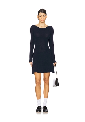 Peachy Den Claudine Knit Dress in Navy. Size M. Also in S, XS, L, XL.