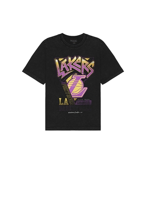 The Wild Collective Live From Los Angeles Lakers Tee in Charcoal. Size L. Also in S.