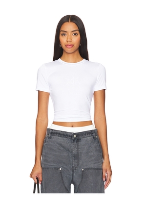 RTA Flora Western Logo T Shirt in White. Size S. Also in XS.