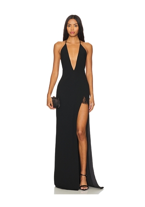 SAU LEE Frankie Gown in Black. Size 2. Also in 0, 10.