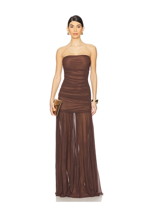 retrofete Adele Dress in Chocolate. Size M. Also in XXS, XS, S.