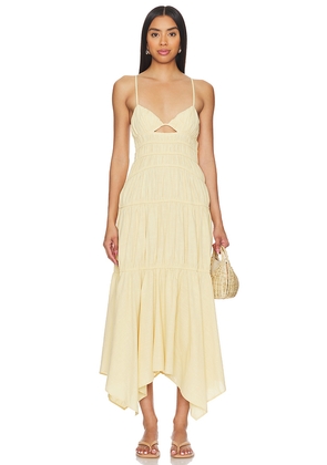 SNDYS Tahlia Dress in Yellow. Size M. Also in L, XL, XXL.