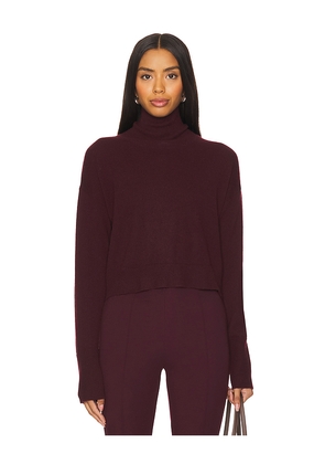 SABLYN Sable Turtleneck Sweater in Burgundy. Size M. Also in S, XS, L.