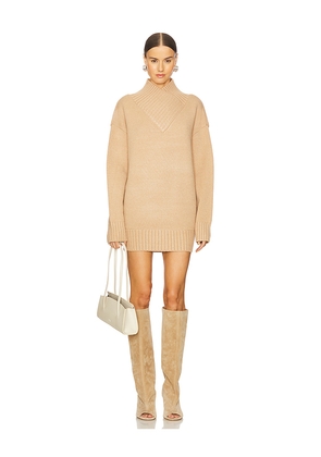 SEROYA Dessa Chunky Knit Sweater in Tan. Size S. Also in XL.
