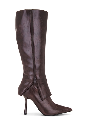 RAYE Eden Overlay Boot in Chocolate. Size 8. Also in 9.