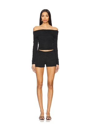 superdown Jessamine Short Set in Black. Size M. Also in L, XL.