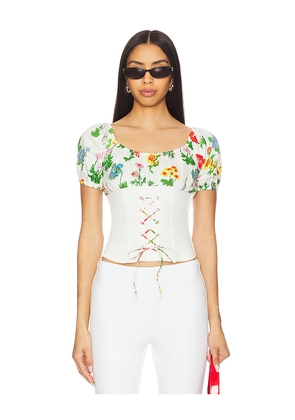Tyler McGillivary Uma Top in White. Size M. Also in S, XS, L.