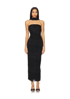 Runaway The Label Alessi Midi Dress in Black. Size M. Also in L, S, XL.
