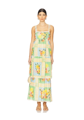 Show Me Your Mumu Peyton Midi Dress in Green. Size S. Also in XS, M.