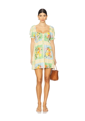 Show Me Your Mumu Annabelle Mini Dress in Green. Size M. Also in S, XS.