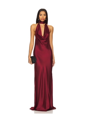 Stone Cold Fox x REVOLVE Amelia Gown in Burgundy. Size M. Also in XXS, XS, S, L, XL.